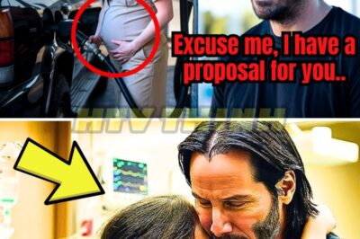 Keanu Reeves nota a una mujer embarazada trabajando duro en una gasolinera, y su acto te sorprenderá…