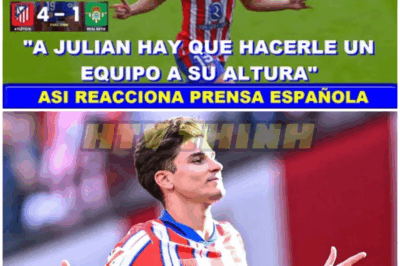 ASI REACCIOINA PRENSA ESPAÑOLA a DOBLETE de GOLES de JULIAN ALVAREZ ATLETICO de MADRID vs BETIS – HTT
