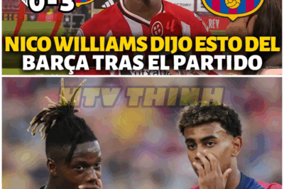 ¡MIRA LO QUE DIJO NICO WILLIAMS SOBRE EL BARCELONA DESPUÉS DEL PARTIDO! – HTT