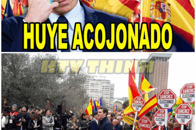 Sánchez HUYE ACOJONADO de la GRAN MANIFESTACIÓN en Colón – HTT