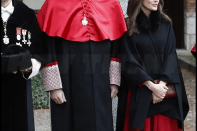 🌈 – La Reina Letizia vuelve a confiar en su color fetiche y estrena el vestido de vuelo y bajo asimétrico que combina ideal con su capa de Carolina Herrera