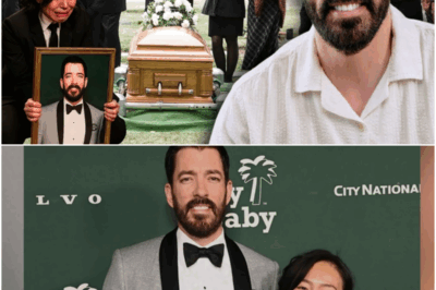 El funeral de Drew Scott: su esposa llora ante el retrato de su esposo frente a cientos de dolientes