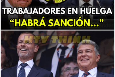 ¡ESCÁNDALO EN EL CAMP NOU! CEFERIN SE CANSA Y LA UEFA PREPARA SANCIÓN AL BARCELONA – HTT