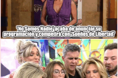 ‘No somos nadie’ de María Patiño, Belén Esteban y Carlota Corredera anuncia su horario y se enfrentará a ‘Sueños de Libertad’