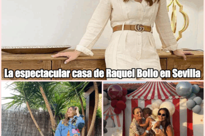La espectacular casa de Raquel Bollo en Sevilla: tiene piscina, muchas palmeras y un porche con detalles en madera