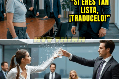 “Si eres tan lista, ¡tradúcelo!” Millonario se burló de la mujer de limpieza, luego quedó helado