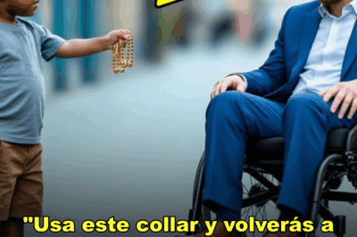 “Usa este collar y volverás a caminar” — El rico se rió, hasta que sus piernas empezaron a temblar..