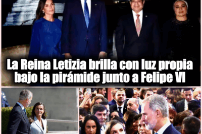 Letizia Brilla Bajo las Pirámides: Una Noche Mágica de Elegancia y Diplomacia Junto a Felipe VI en Egipto 🌟👑
