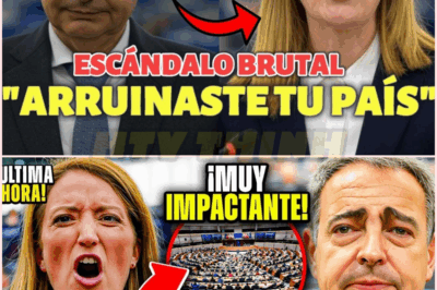 💥🔥¡ESCÁNDALO TOTAL!🔥💥 Roberta Metsola EXPONE y EXPULSA a Zapatero del Parlamento Europeo