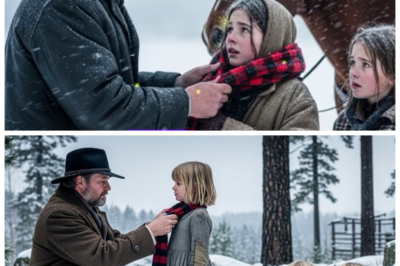 Lone Cowboy Rides Through a Ruthless Blizzard and Finds Children Starving in the Snow, the Oldest Girl’s Final Words Shatter His Hardened Heart Forever -KK He thought he had seen everything the frontier could throw at a man, from cattle stampedes to midnight gunfire, but nothing prepared him for the sight of half frozen children huddled against the wind, their faces pale with hunger and fear, and as he knelt beside them the oldest girl whispered words so heartbreakingly selfless that the seasoned cowboy felt something inside him collapse under the weight of a truth colder than the storm itself. The full story is in the comments below.