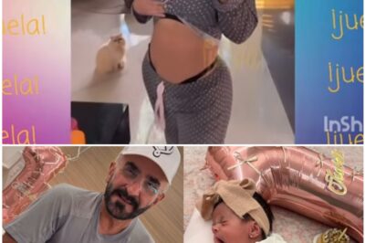 Vicente Fernández Jr. rompe en llanto al celebrar el primer mes de su hija Isabella.