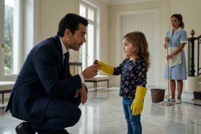 Nadie se atrevía a hablarle al Millonario… hasta que la hija de la limpiadora le ofreció una gallet