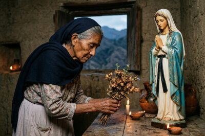 La anciana que llevó flores marchitas a la Virgen… y al amanecer estaban frescas y perfumadas.