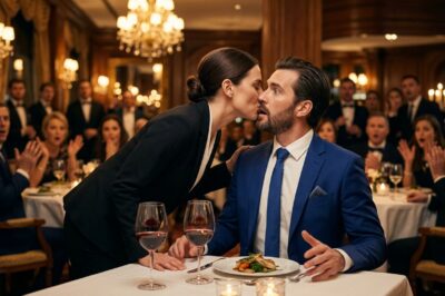 EN UN RESTAURANTE LUJOSO, UNA MUJER HUMILDE BESÓ A UN MILLONARIO… Y CUANDO SE DESCUBRIÓ EL MOTIV